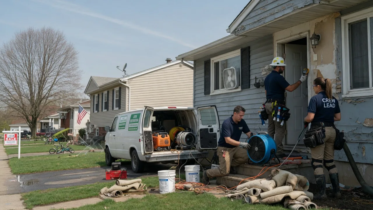 Flood Cleanup in Rhodes, MI near me